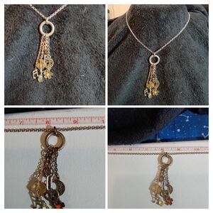 Elegant Gold Charm Necklace
